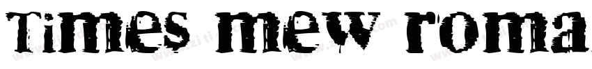 Times mew roman Touv字体转换